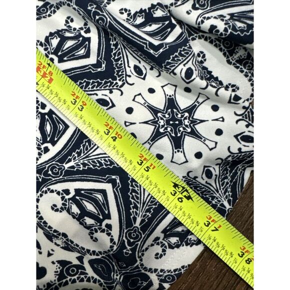 NWT ELIZA J BLUE PINK PAISLEY MOSAIC 3/4 SLEEVE STRETCH JERSEY SHIFT DRESS 14 - Picture 13 of 16